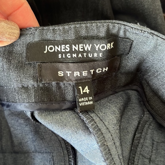 Full lined suit size 14 Kasper jacket with perfectly match trouser Jones NY pant - Picture 3 of 9